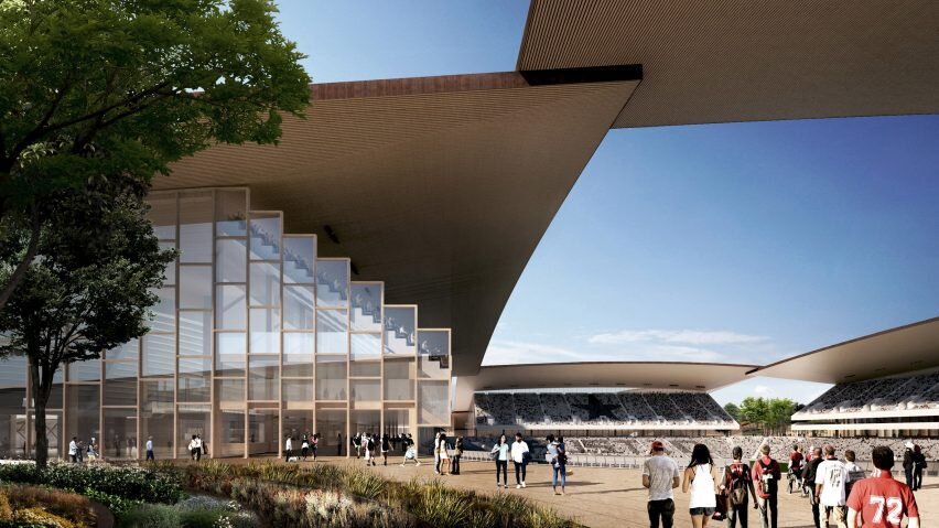 Образы спорта в архитектуре. Группа big архитектура. Строительства Техас.