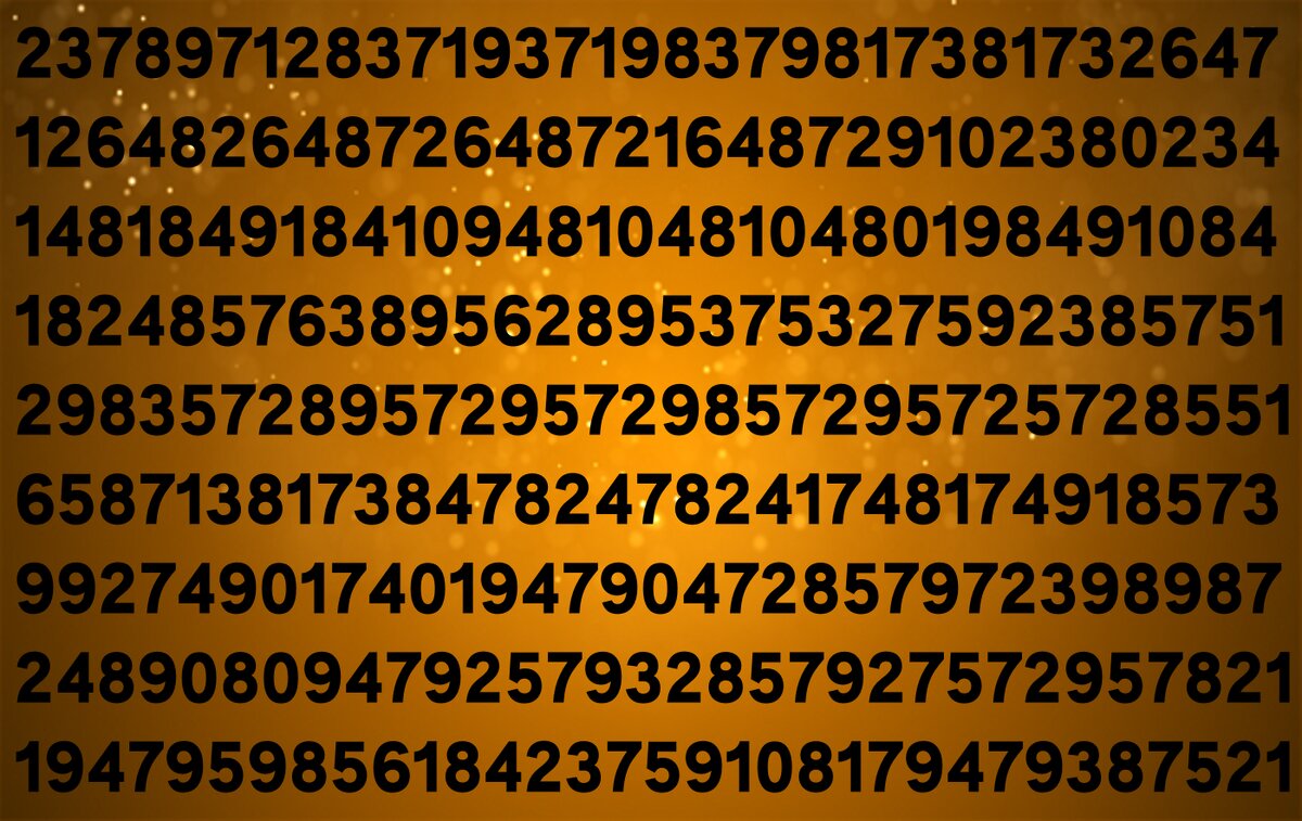 Картинка 2. Различные числа. Картинка создана автором канала