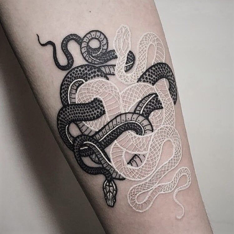 Белые татуировки: эскизы