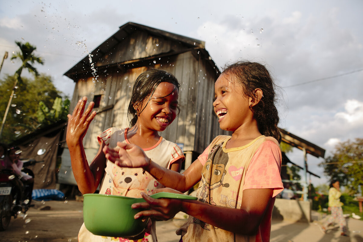 Bathing in Cambodia