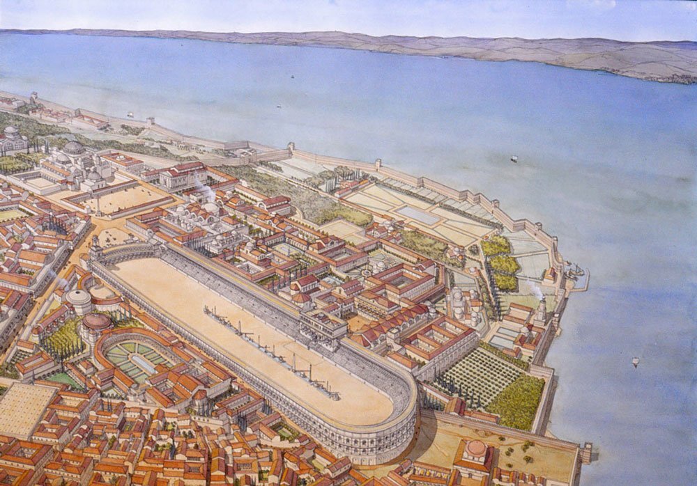 Древний Константинополь. Императорский дворец, реконструкция