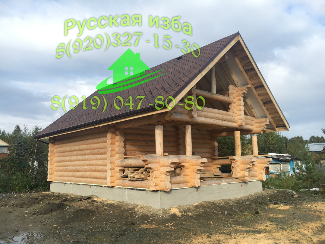 Баня со вторым жилым этажом