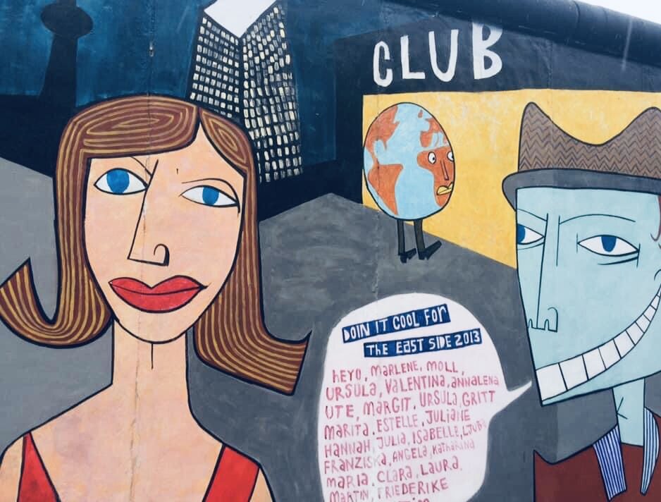 Моё фото. Граффити на Берлинской стене.