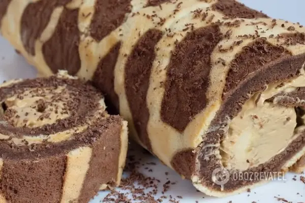 Рулет с рисунком готов