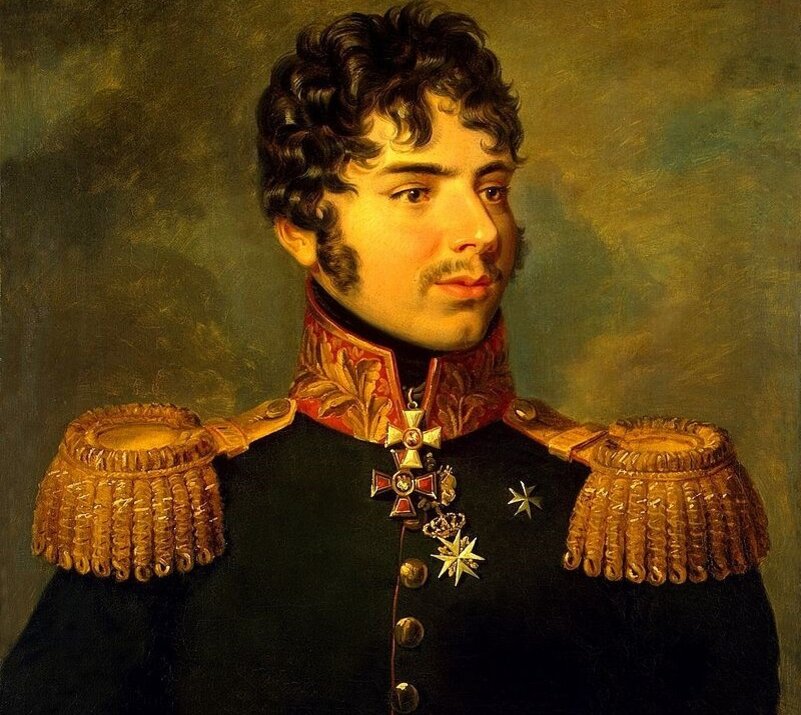 Александр Иванович Кутайсов (1784-1812 гг), портрет художника Джорджа Доу 