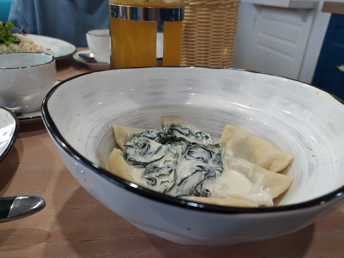 Фото автора Вареники со шпинатом