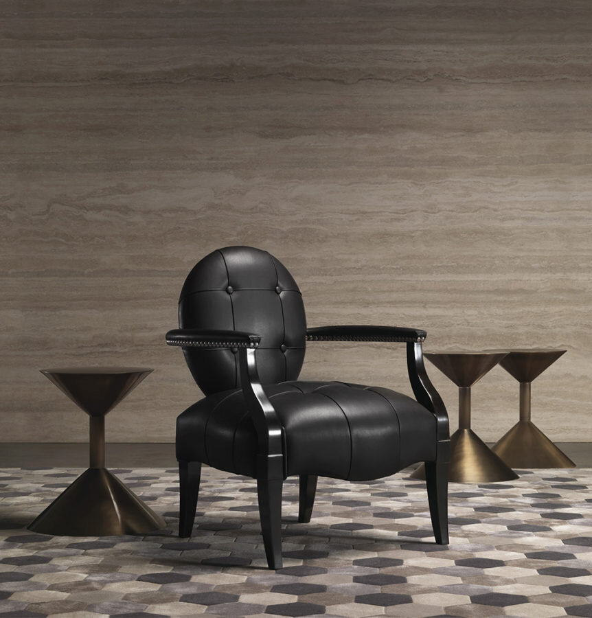 Кресло Dorothy, Gianfranco Ferrè Home, представлено в дизайн-центре Casa Ricca Expo