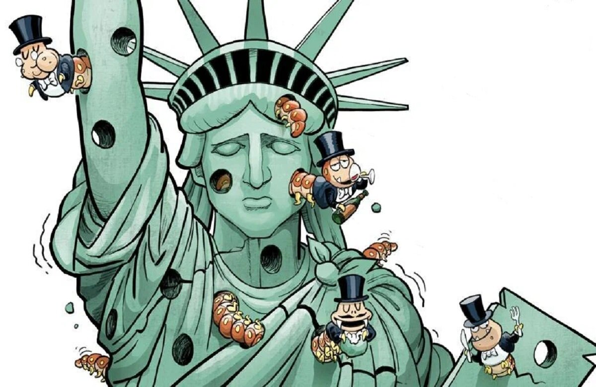 Статуя Свободы, колоссальная скульптура в имперском стиле (Нью-Йорк).