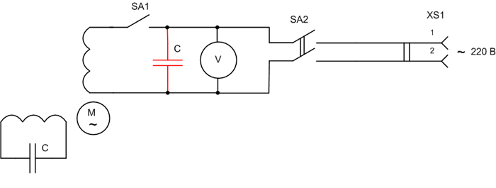 Подключение электродвигателя к электропитанию