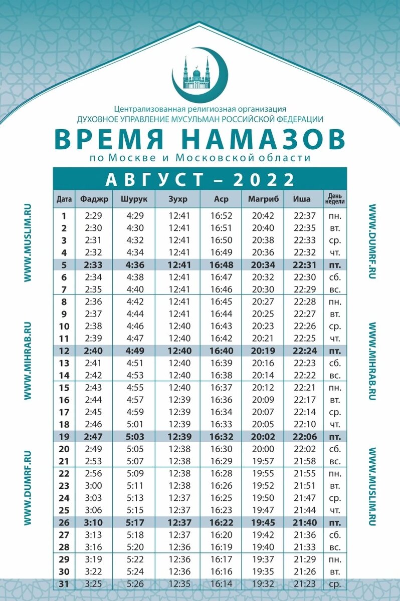 Время намаза на август 2024. Расписание намаза на год. График время намаза. Расписание намаза 2022. Мусульманский намаз график.