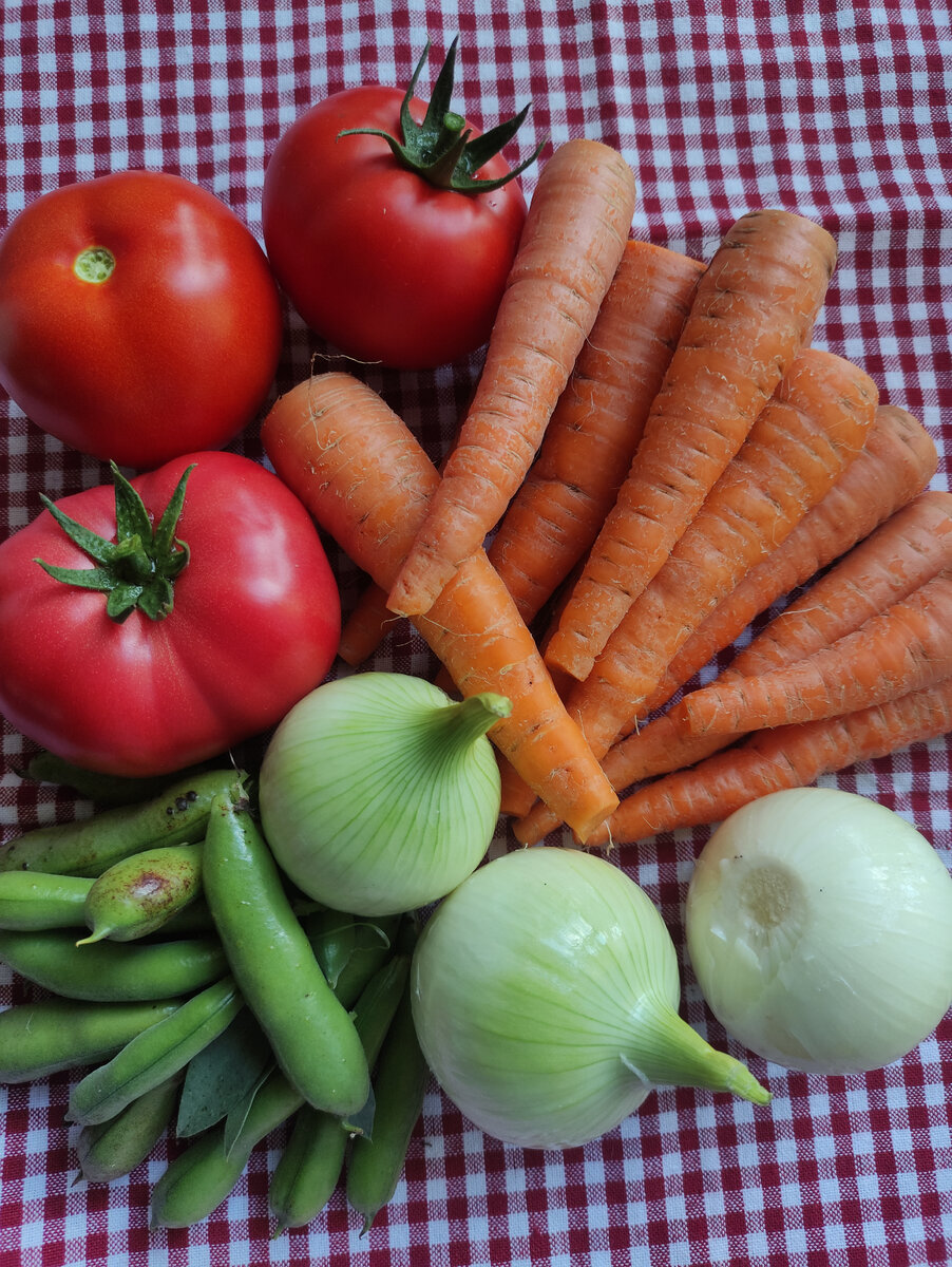 Хорошо когда всё своё. Вышла в огород нарвала что надо, приготовила что планировала) 