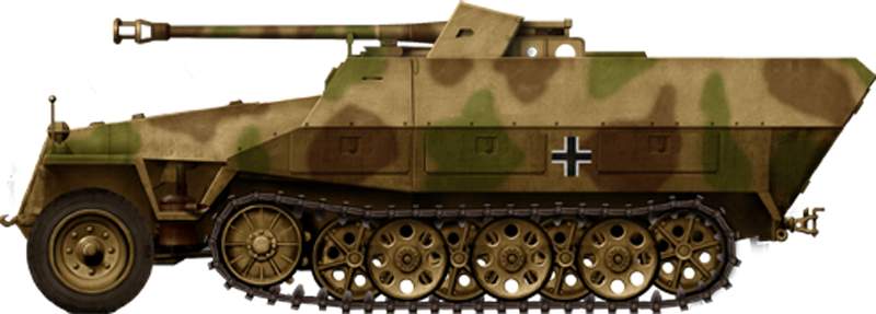 mittlerer Schutzenpanzerwagen mit 7,5 cm Pak 40