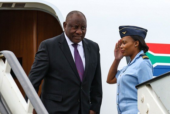    Президент ЮАР Сирил Матамела Рамафоса прибыл для участия во втором Саммите Россия — Африка 2023 год