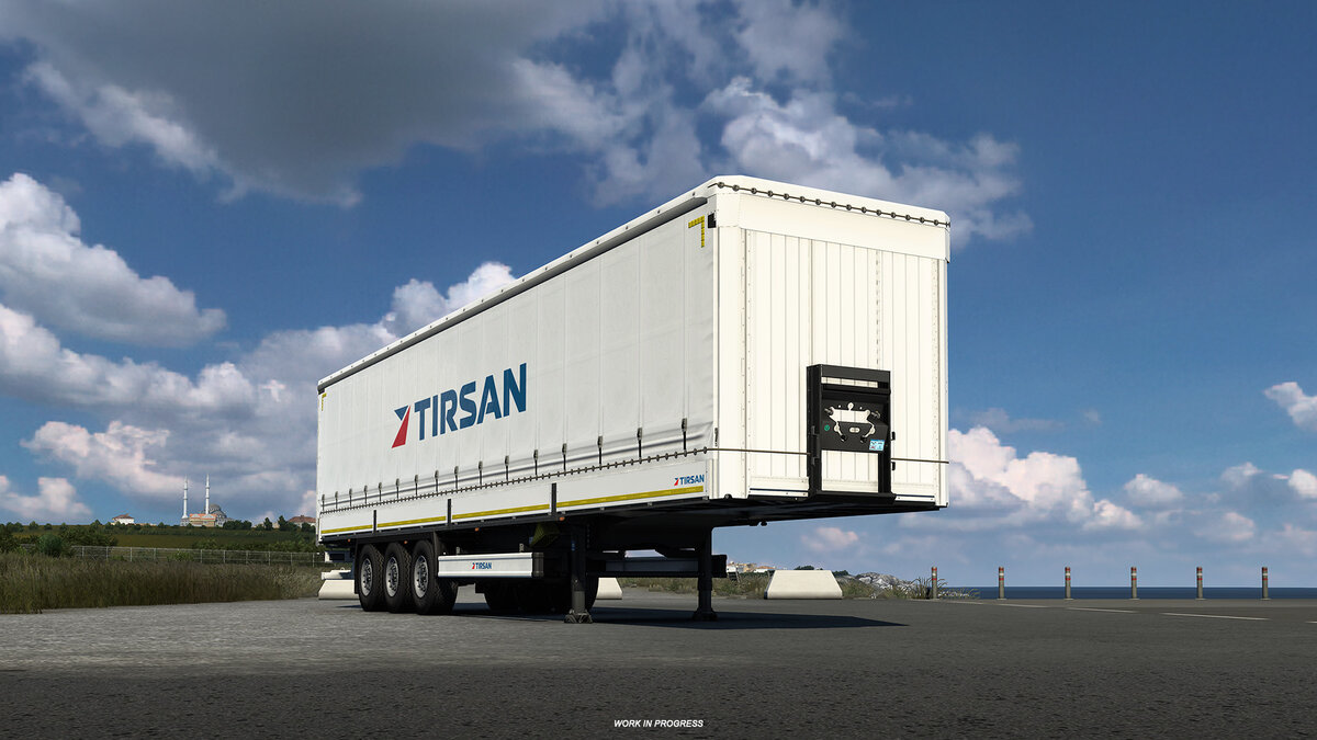 Несколько месяцев назад мы официально объявили, что работаем над  прицепами TIRSAN для Euro Truck Simulator 2.-2