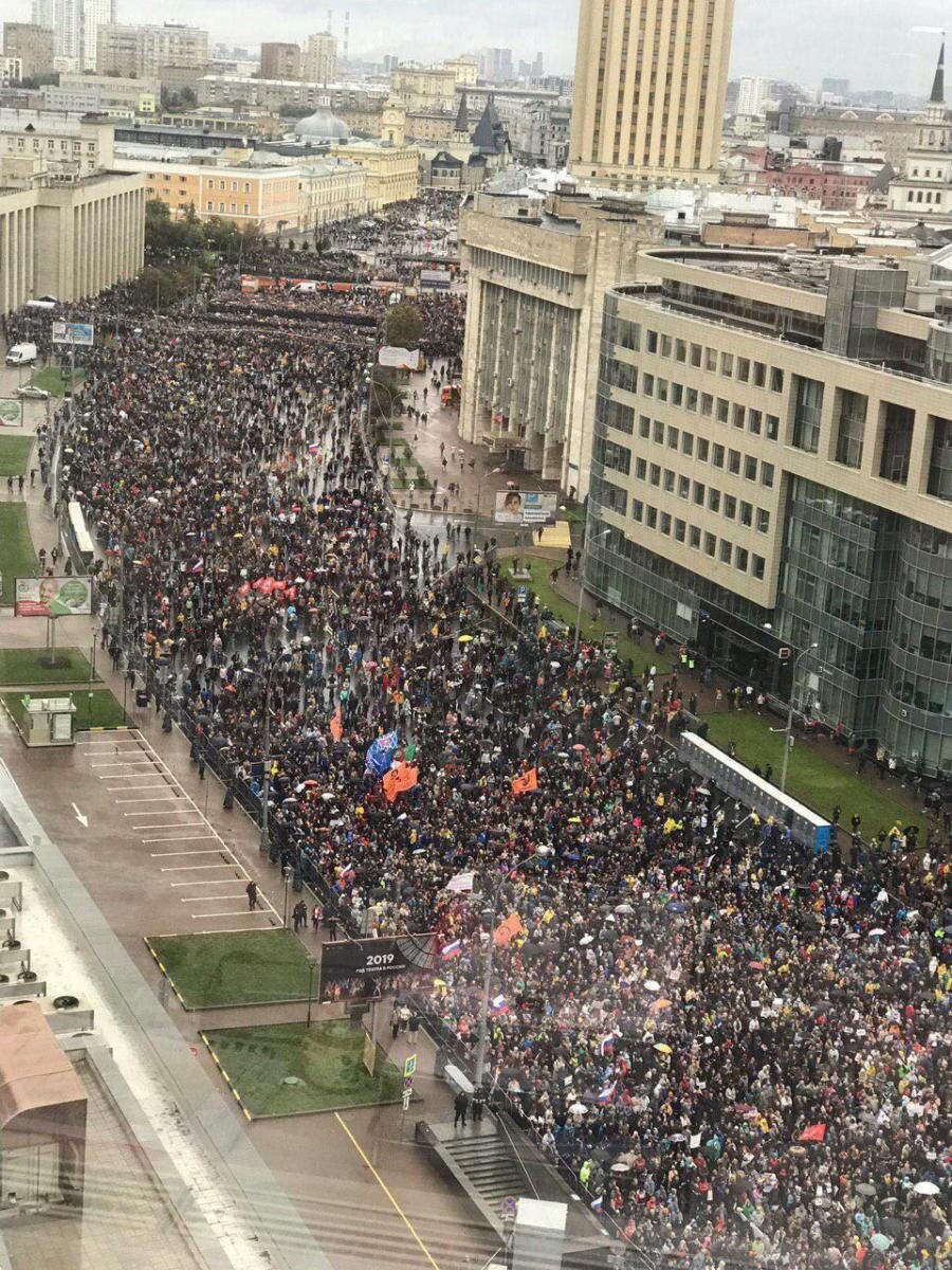 Митинг в Москве 10 августа / Telegram-канал Mash