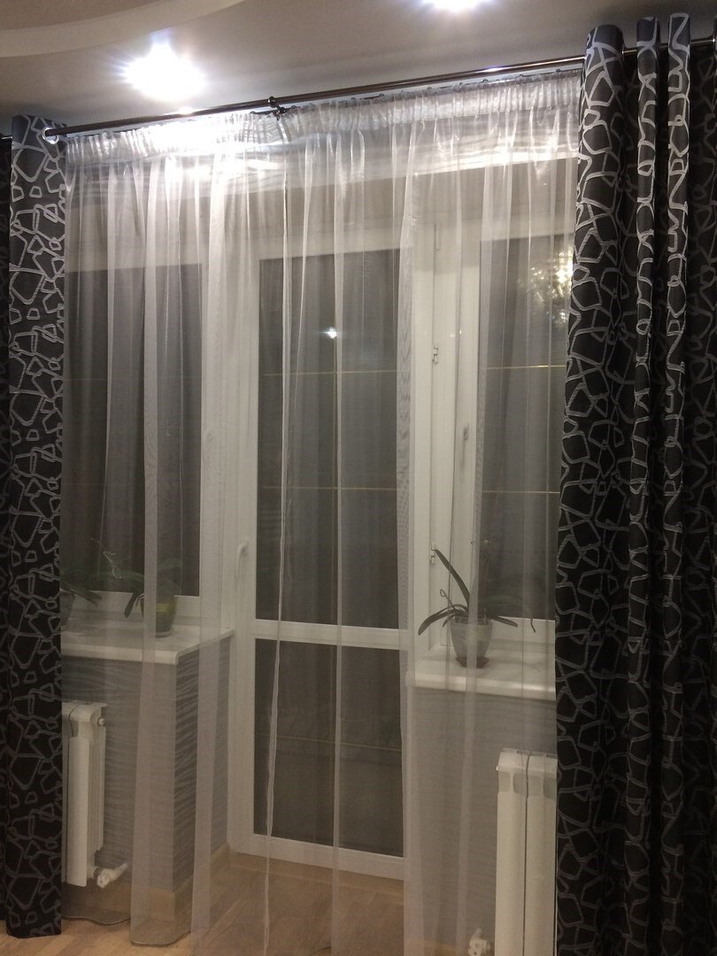 Шторы с геометрическим узором