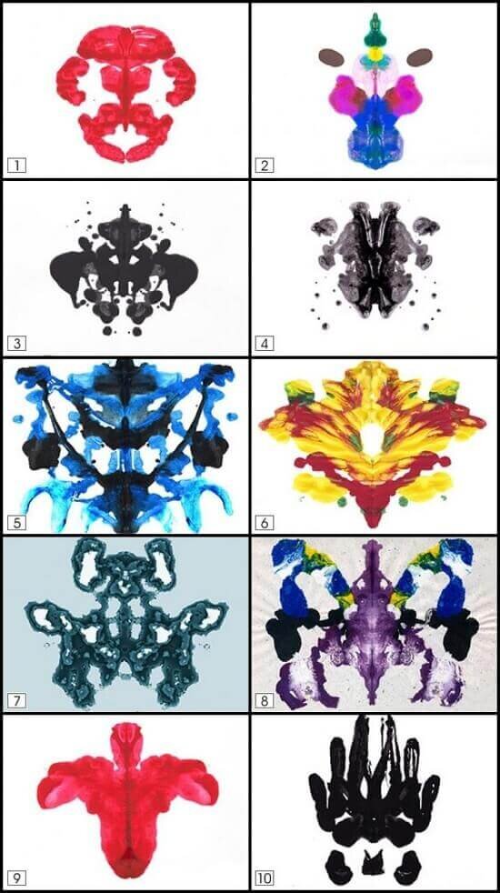 Психологический тест по картинкам роршаха