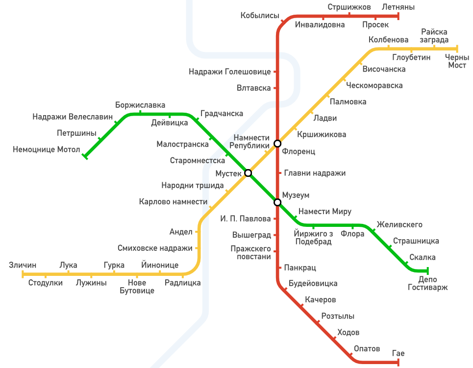 Метро пражская на схеме метро москвы