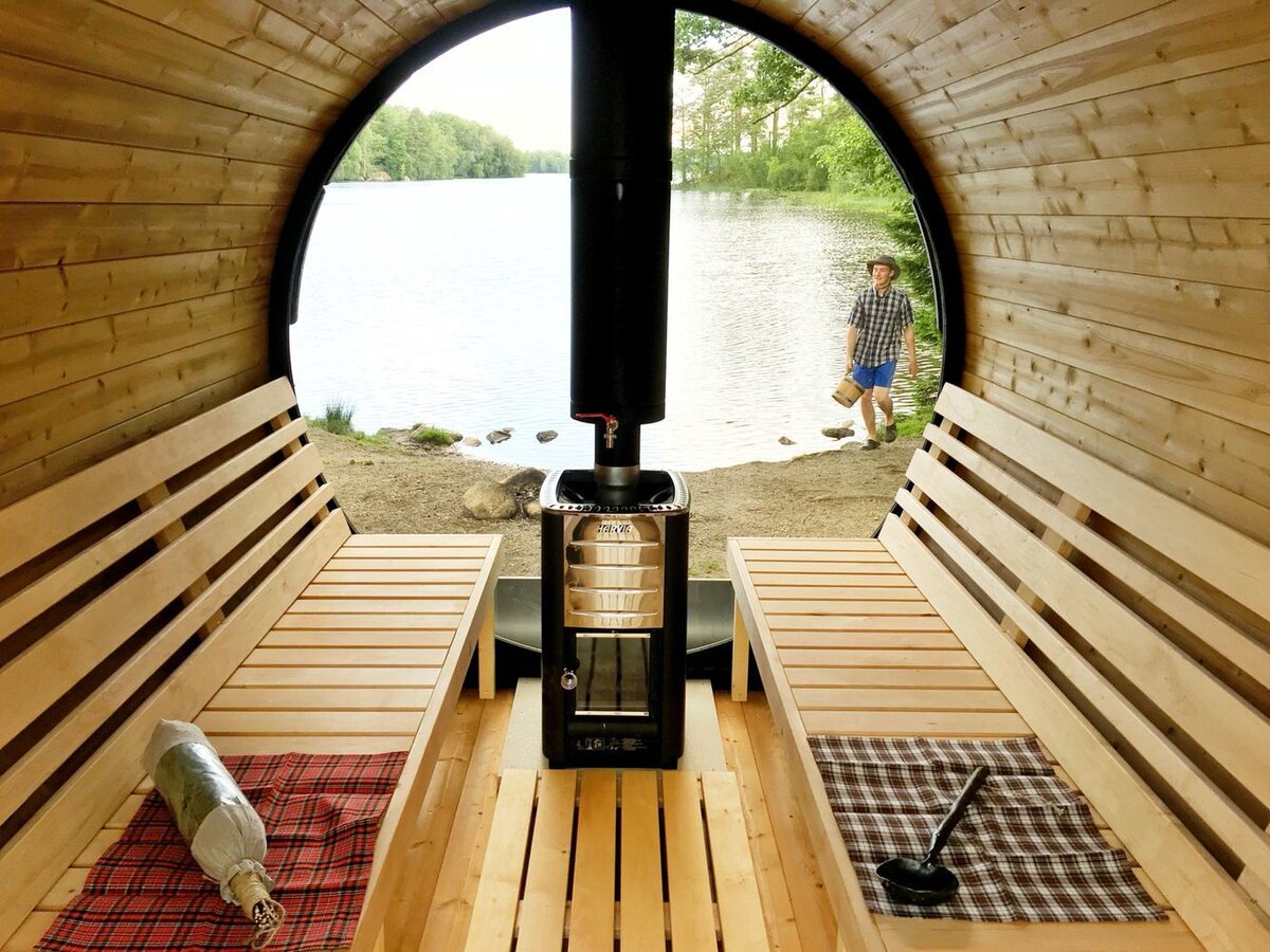 Сауна Panoramic view Barrel Sauna