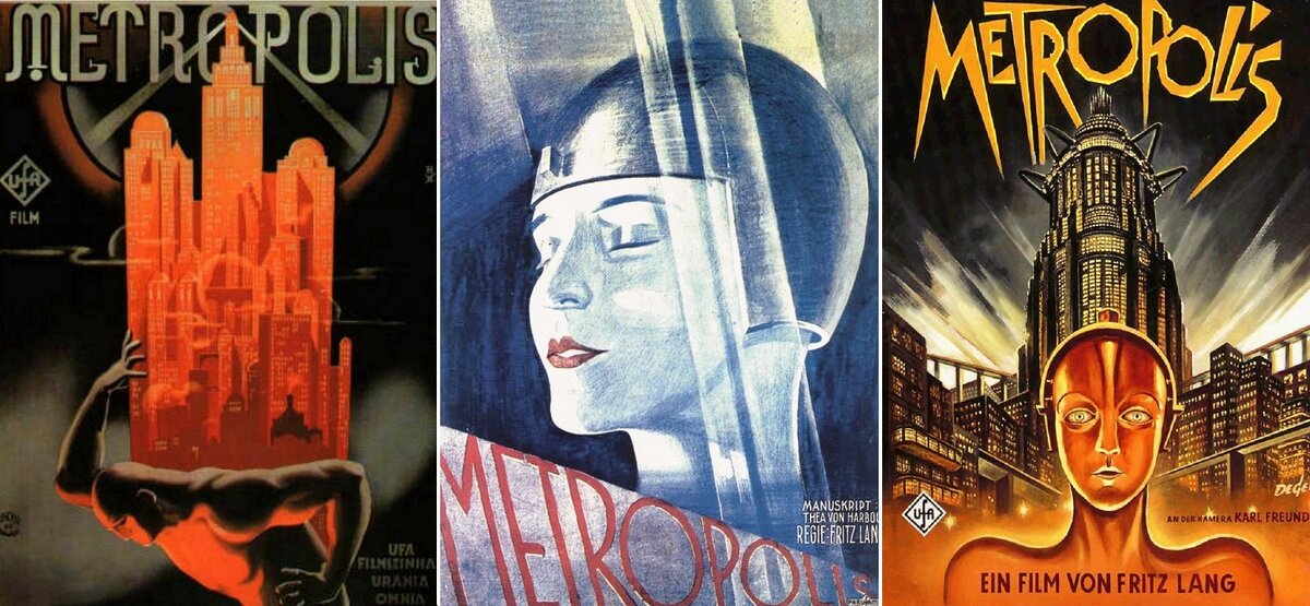 Афиши и плакаты к фильму 'Metropolis'.