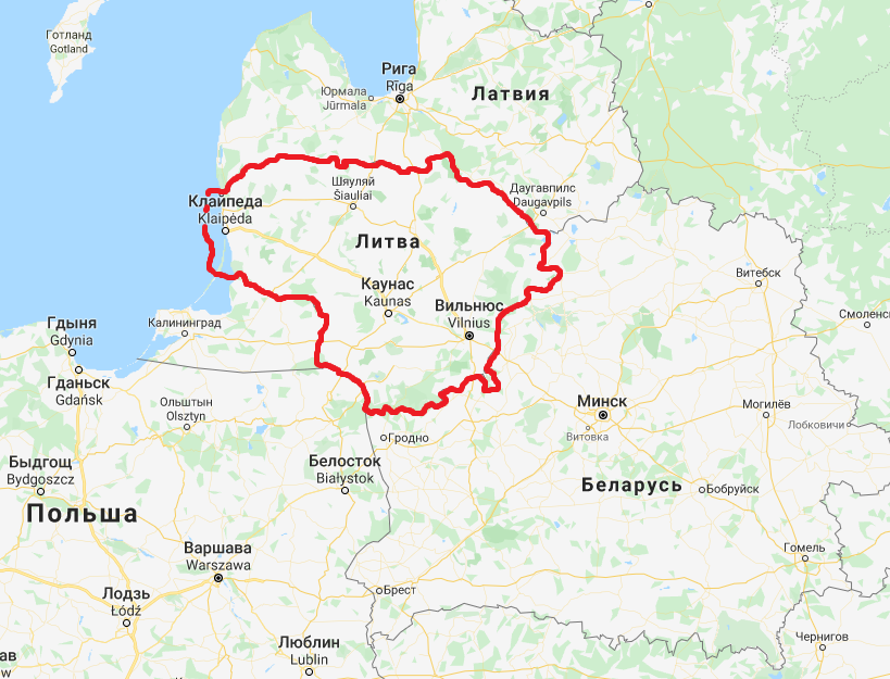 Карта латвия россия
