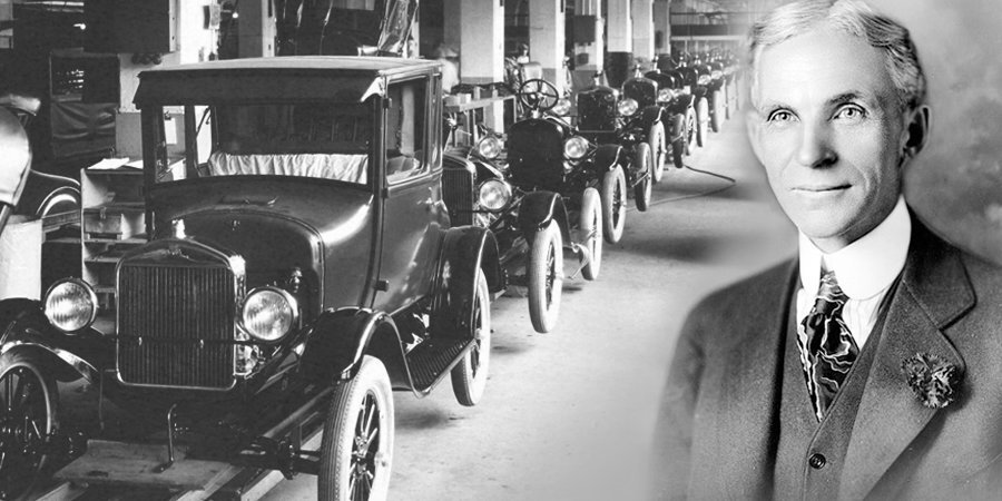 Американский промышленник, владелец заводов по производству автомобилей по всему миру, изобретатель, автор 161 патента США. Его лозунг - «автомобиль для всех»; завод Форда выпускал наиболее дешёвые автомобили в начале эпохи автомобилестроения. Компания «Ford Motor Company» существует по сей день.