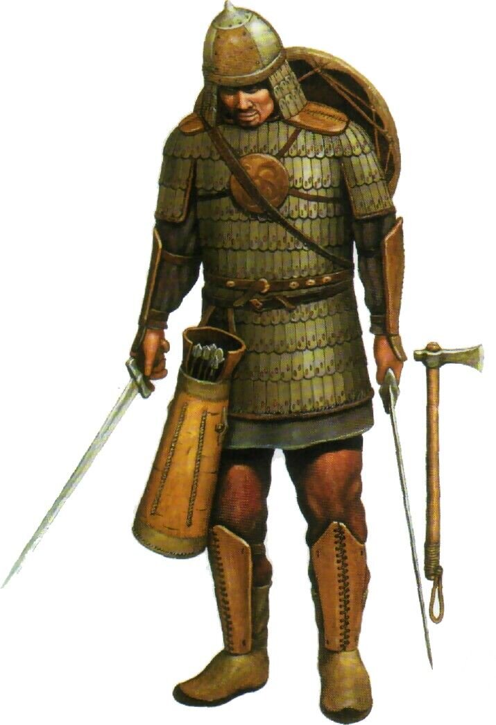 Воин енисейских кыргызов.