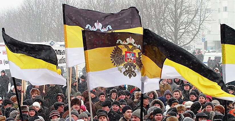 Флаг Российской империи в современном использовании.