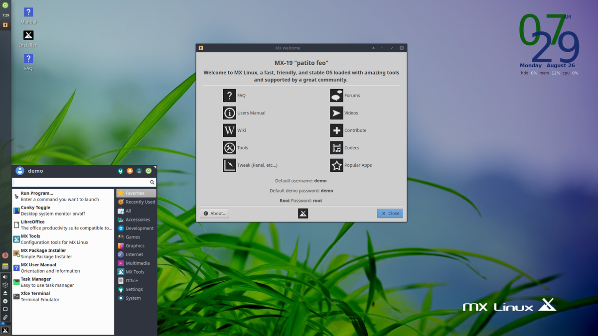 MX Linux.