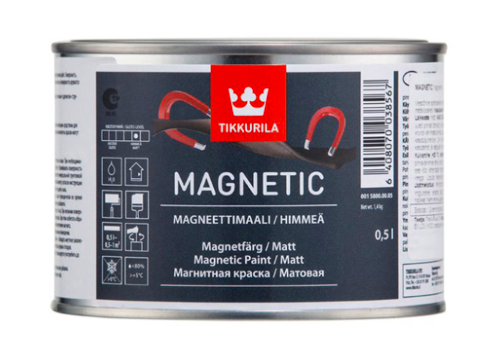 Краска магнитная MAGNETIC серая мат 0,5л
