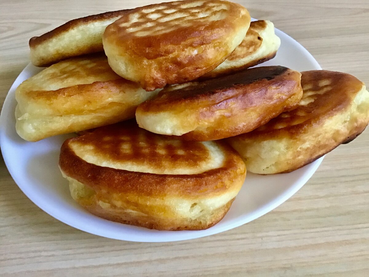 Оладьи без яиц. Очень пышные и никогда не опадают