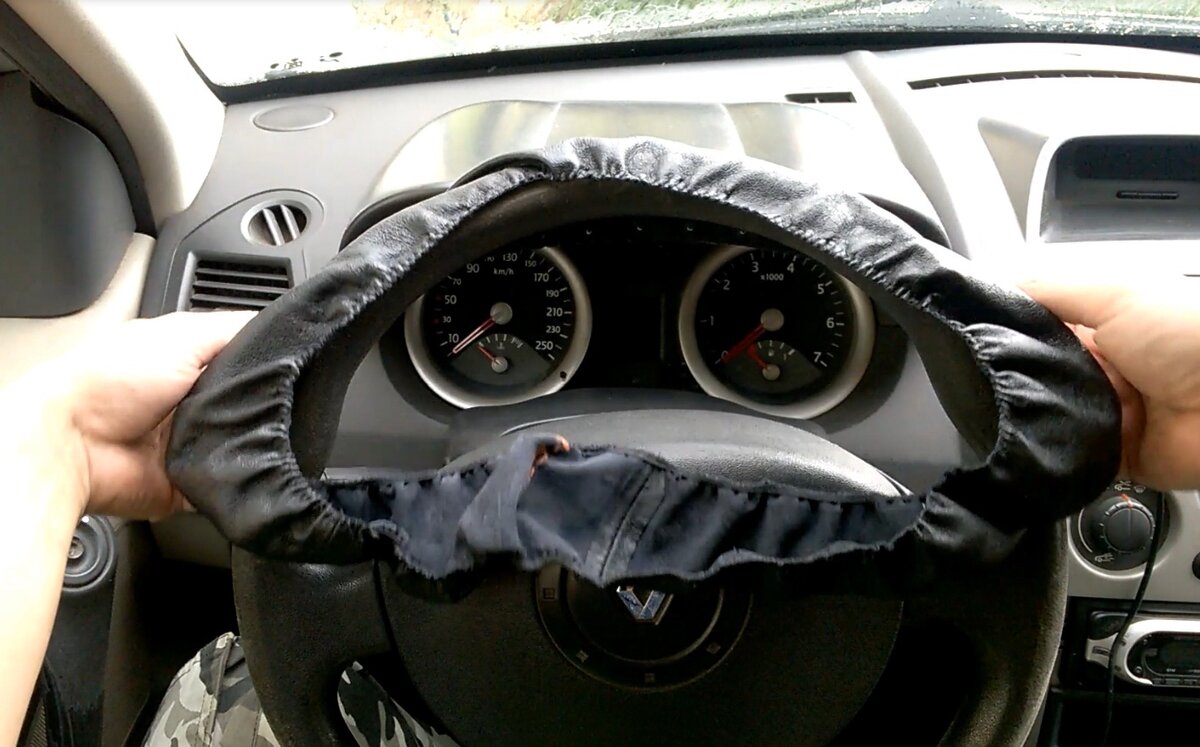 Установка оплётки на руль со шнурком