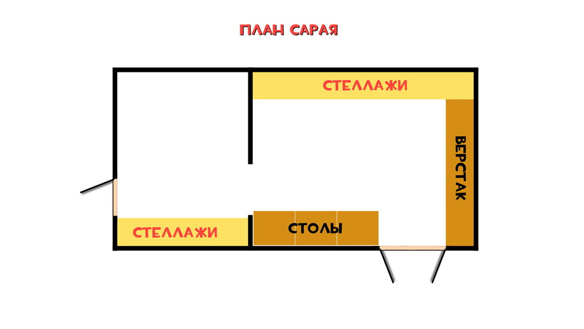 План сарая