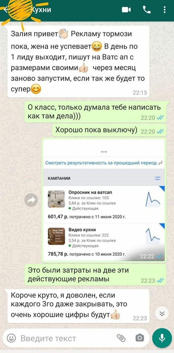 Кейс по таргету 