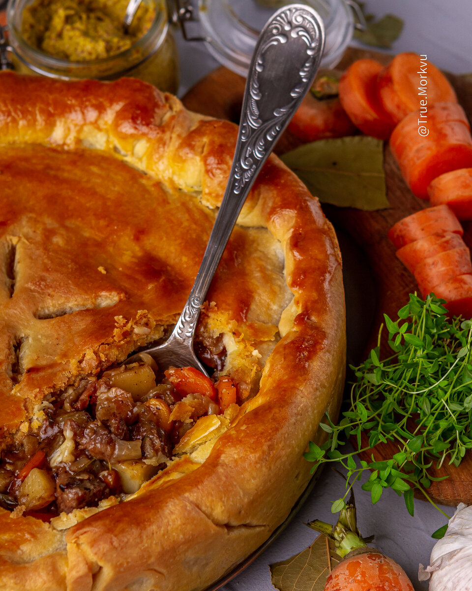 Мясной пирог с пивом гиннес🍲