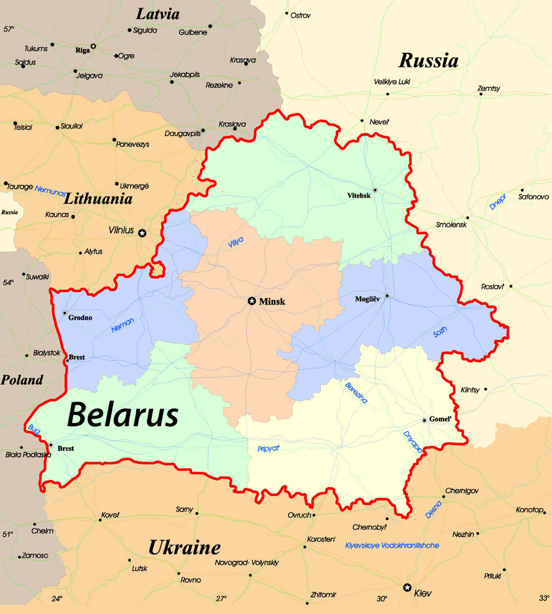 Belarus borders