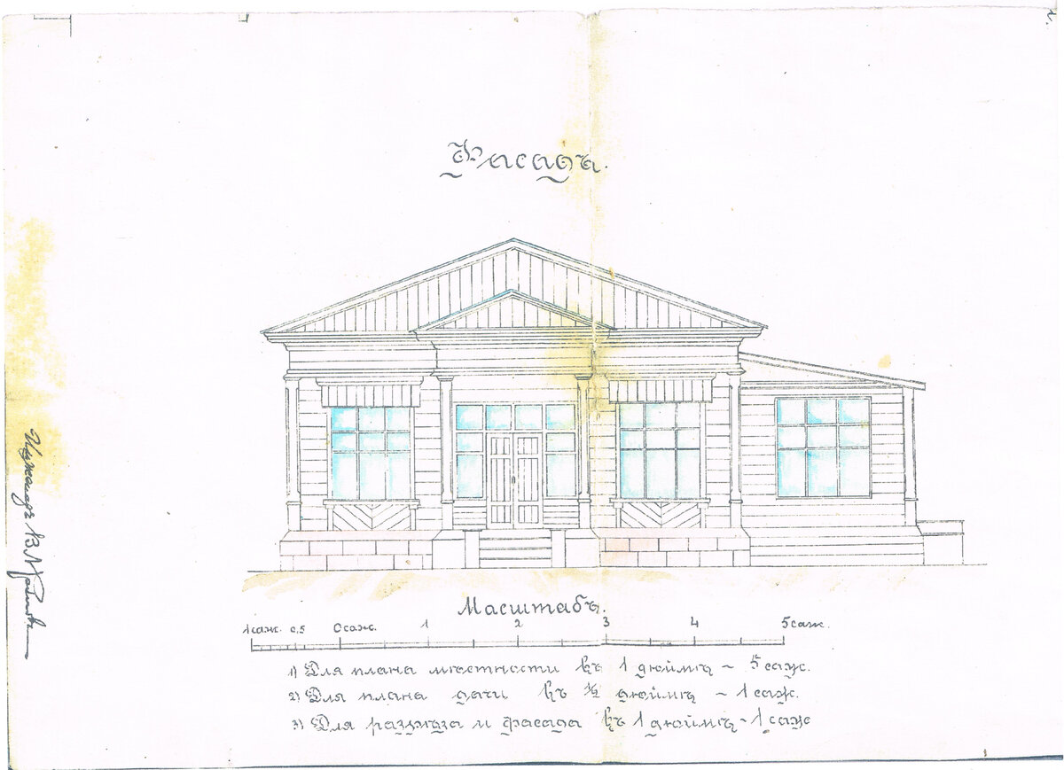 План их дачи в Удельной (ныне - ул. Чехова, д.39)