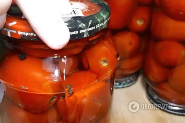 Сладкие маринованные помидоры 