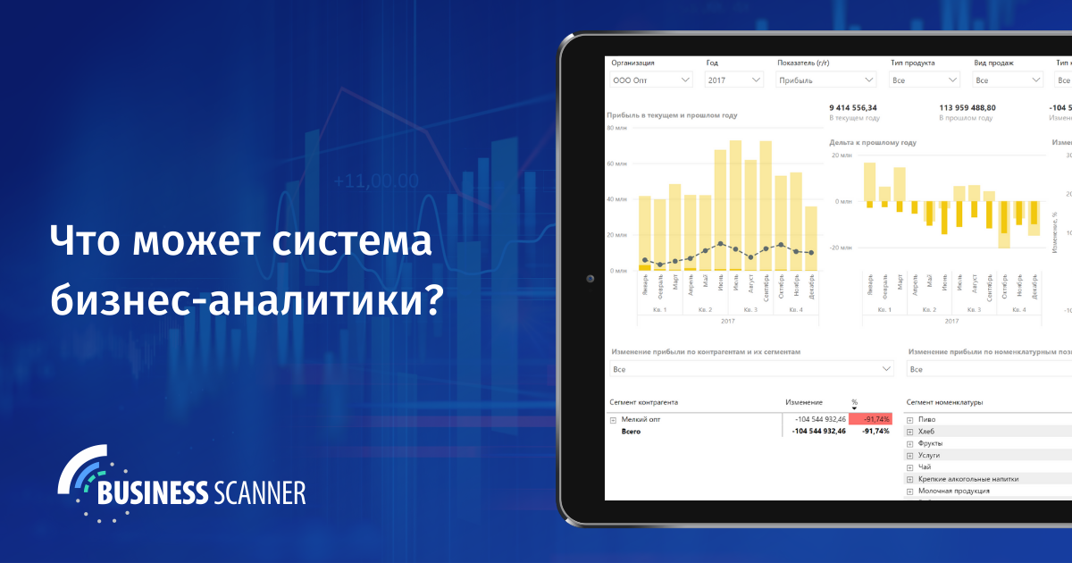 Возможности BI системы на примере сервиса Business Scanner