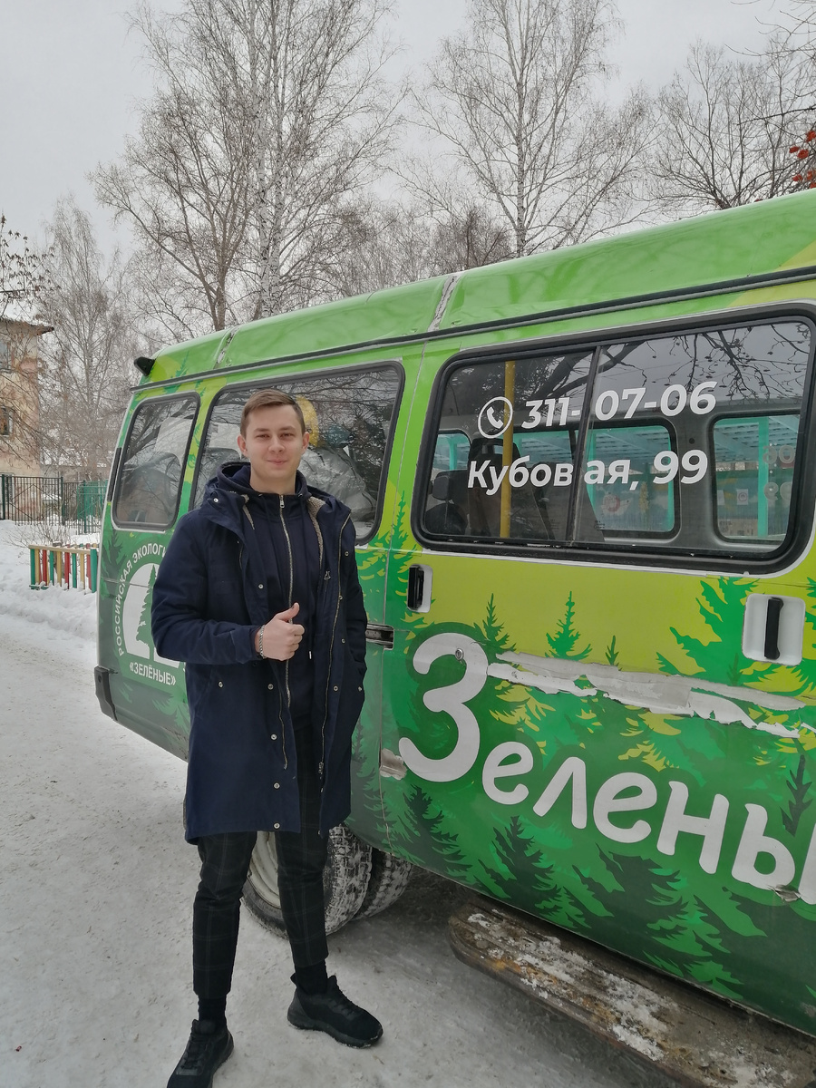 Влад Адушев, волонтёр отряда "Зелёная дружина"