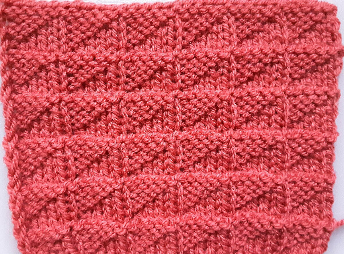 Лицевая сторона узора.