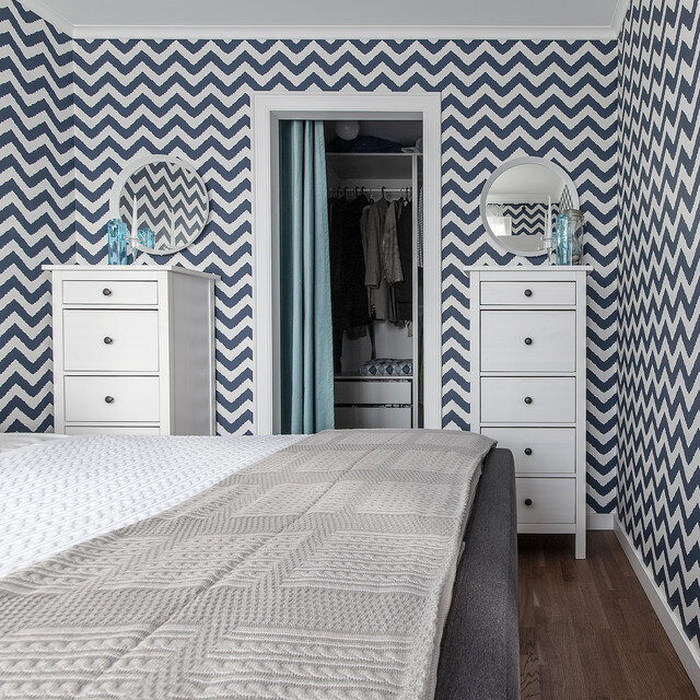 Энергичное решение, маскирующее все изъяны планировки. Источник: goodhouse.ru