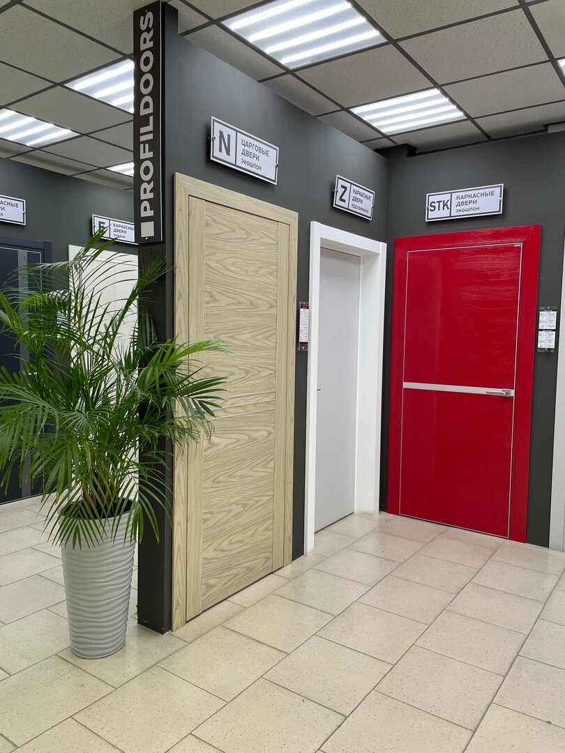 Двери в покрытии экошпон от фабрики PROFILDOORS.