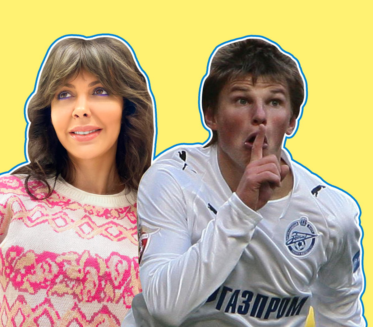 Алиса Казьмина-Аршавина, Андрей Аршавин. Фото: соцсети Алисы Казьминой, Daniil Ivanov/Global Look Press, коллаж РКП