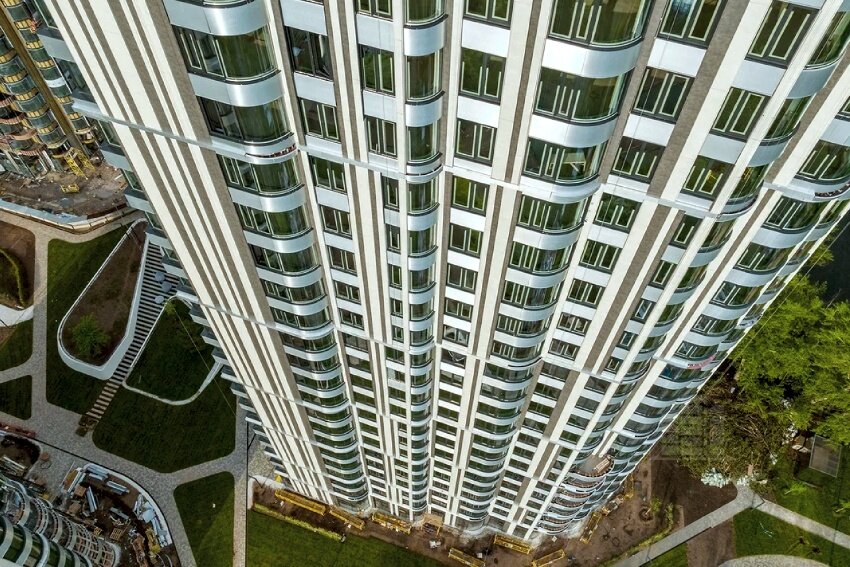 Апарт-комплекс «Level Стрешнево» — аэросъемка Новострой-М