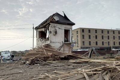    Фото с места пожара в Дагестане. ©Telegram-канал Baza