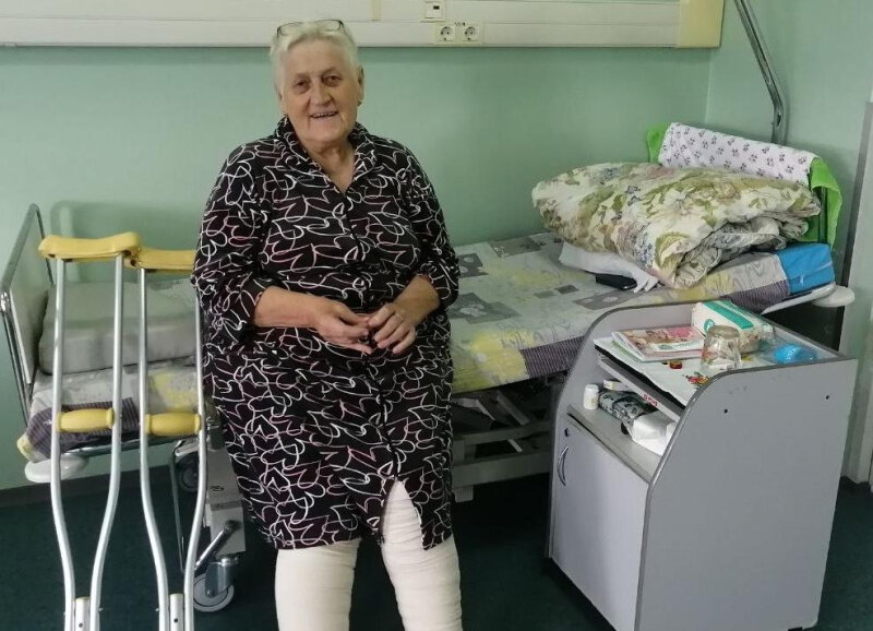    Пациентка из ДНР, прибывшая в травмбольницу в начале августа, готовится к выписке