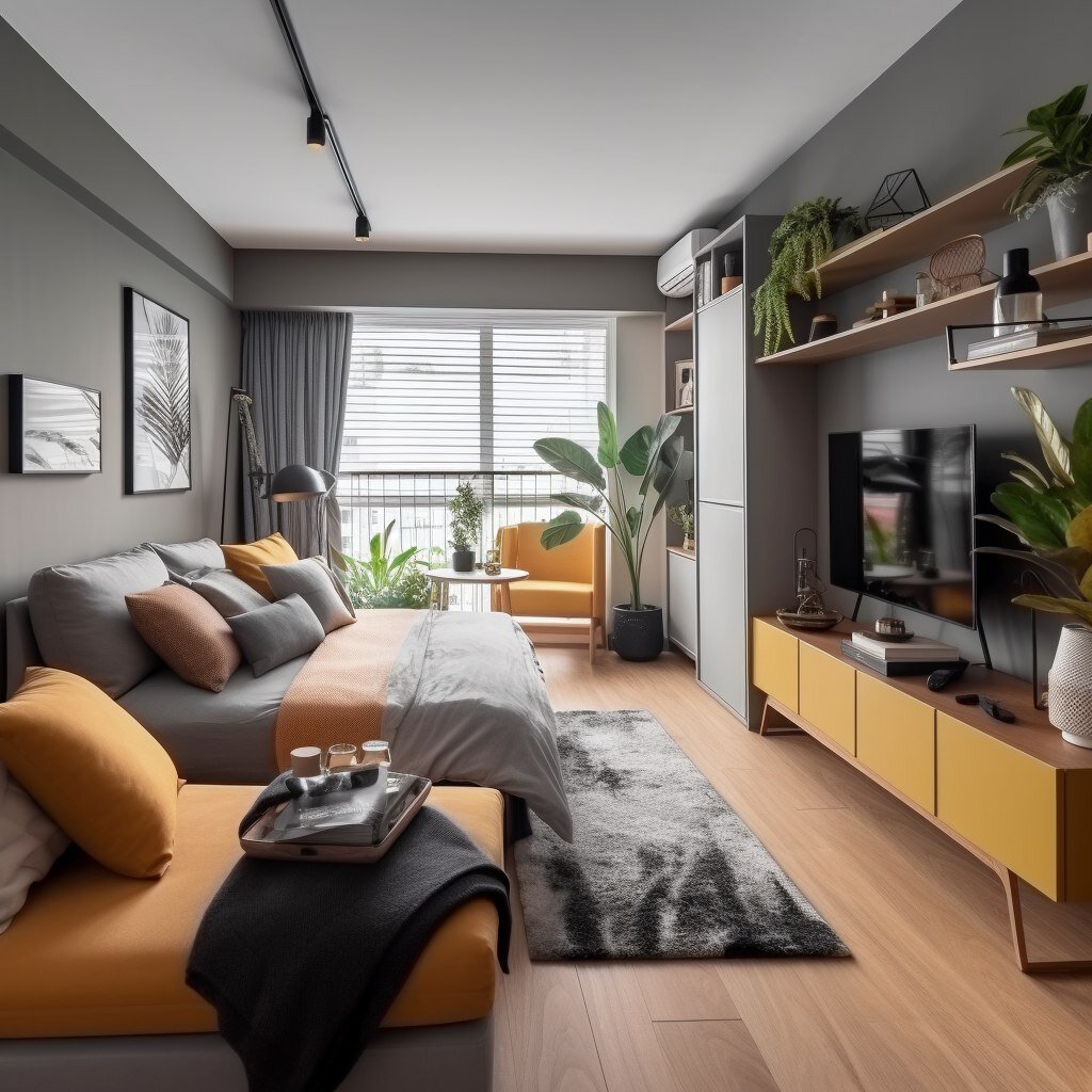 Планировка однокомнатной квартиры @nature_decor_