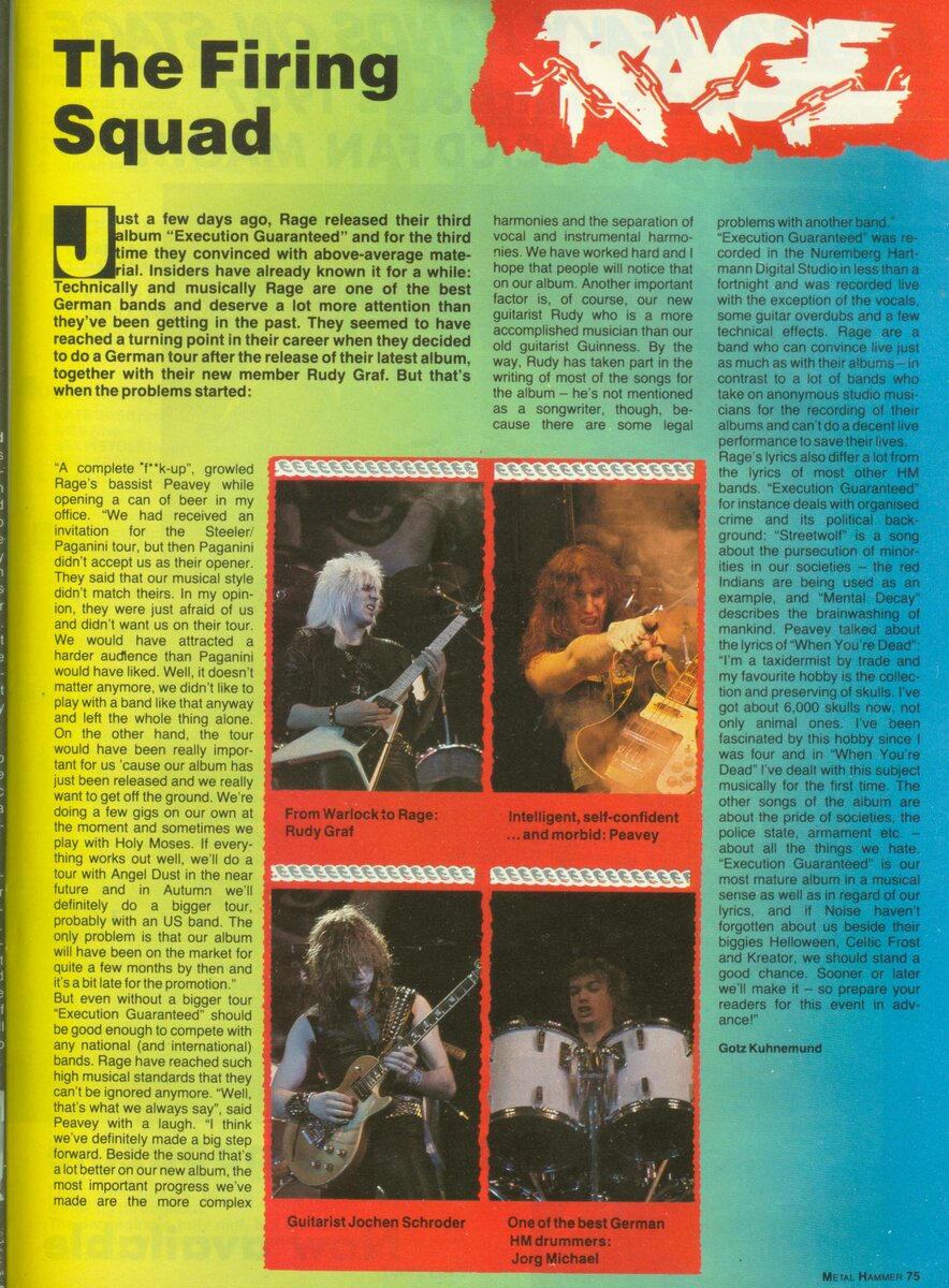 Страница журнала Metal Hammer