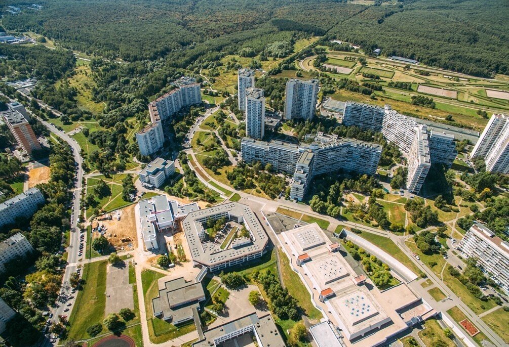 Микрорайон Северное Чертаново сверху. Фото из открытых источников интернета. 